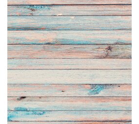 Vloerkleed vinyl | Old wood aqua