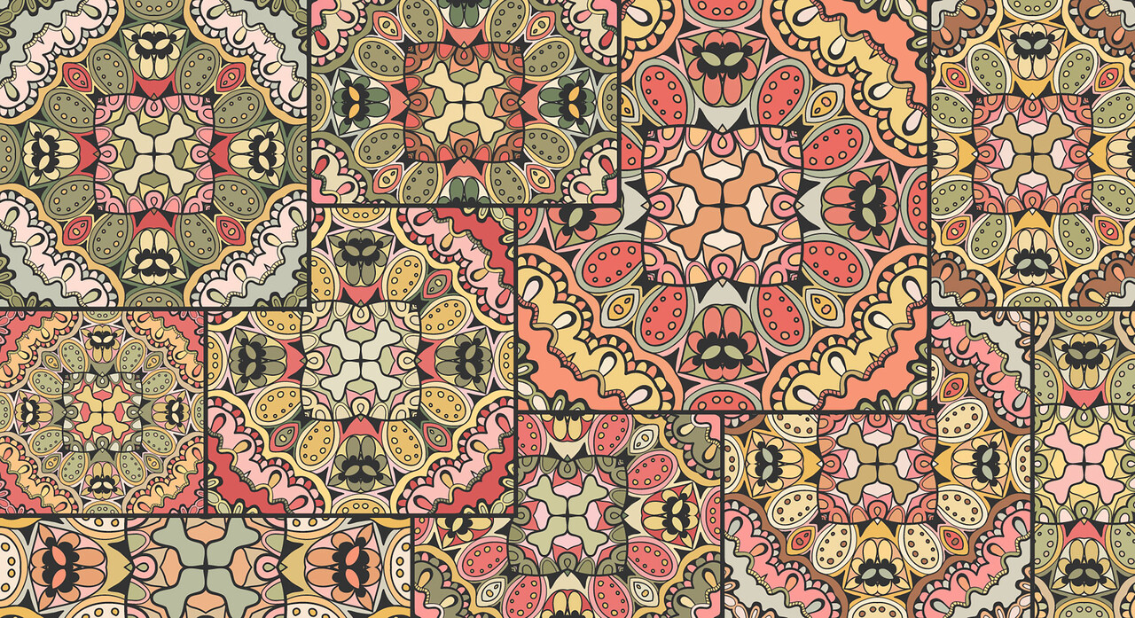 Vinyl rug | Vintage patch