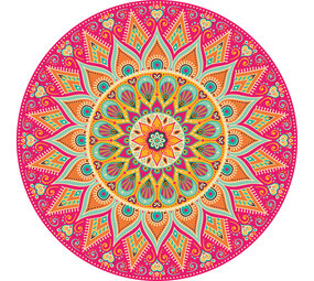 Vinylboden rund | Mandala Koralle