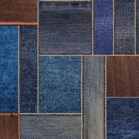floorevents.com Vloerkleed vinyl | Jean. S,  jeans patchwork