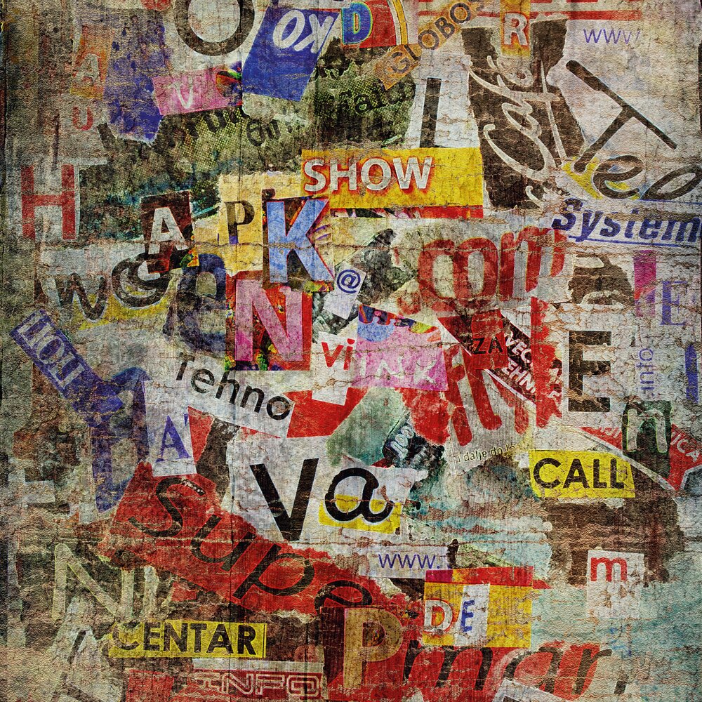 floorevents.com Vloerkleed vinyl | Vintage collage