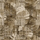 Vloerkleed vinyl | Leavy brown