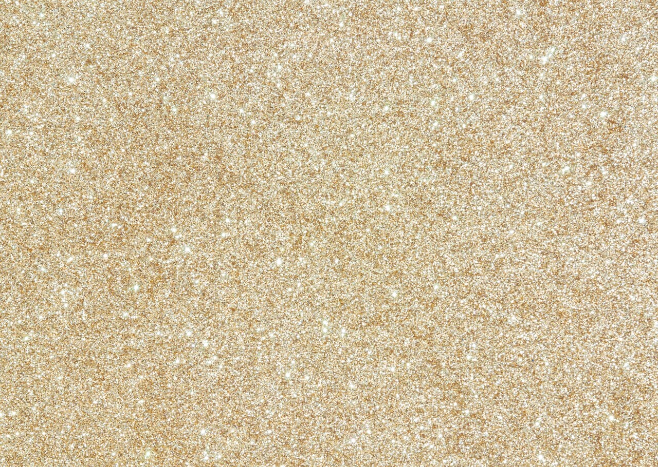 Tischset Vinyl | Glitzer Gold