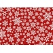 floorevents.com Weihnachts-Tischset Vinyl | Schneeflocken Rot / Weiß