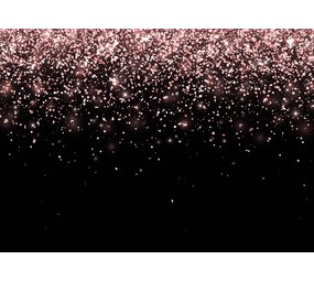 Placemat vinyl | Glitter Zwart / Rose