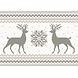 Christmas Placemat vinyl | Reindeer pink / grey