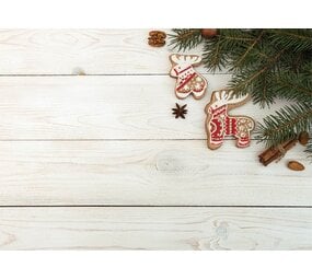 Christmas Placemat vinyl | Timber white Denetak