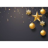 floorevents.com Kerst Placemat vinyl | Kerstballen zwart goud floorevents.com Kerst Placemat vinyl | Kerstballen zwart goud