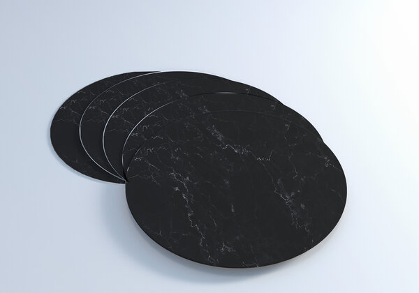 vloerkledenopvinyl.nl Vinyl Untersetzer | Dark marmer