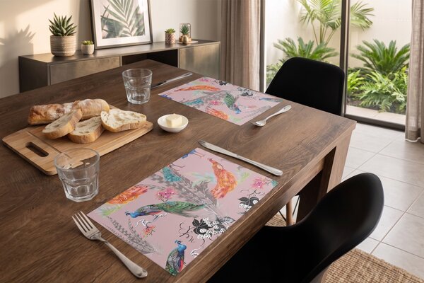 floorevents.com Placemat vinyl | Tropical paradise pink - Stijlvol & Duurzaam floorevents.com Placemat vinyl | Tropical paradise pink - Stijlvol & Duurzaam