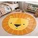 floorevents.com Vinyl round rug | Little lion