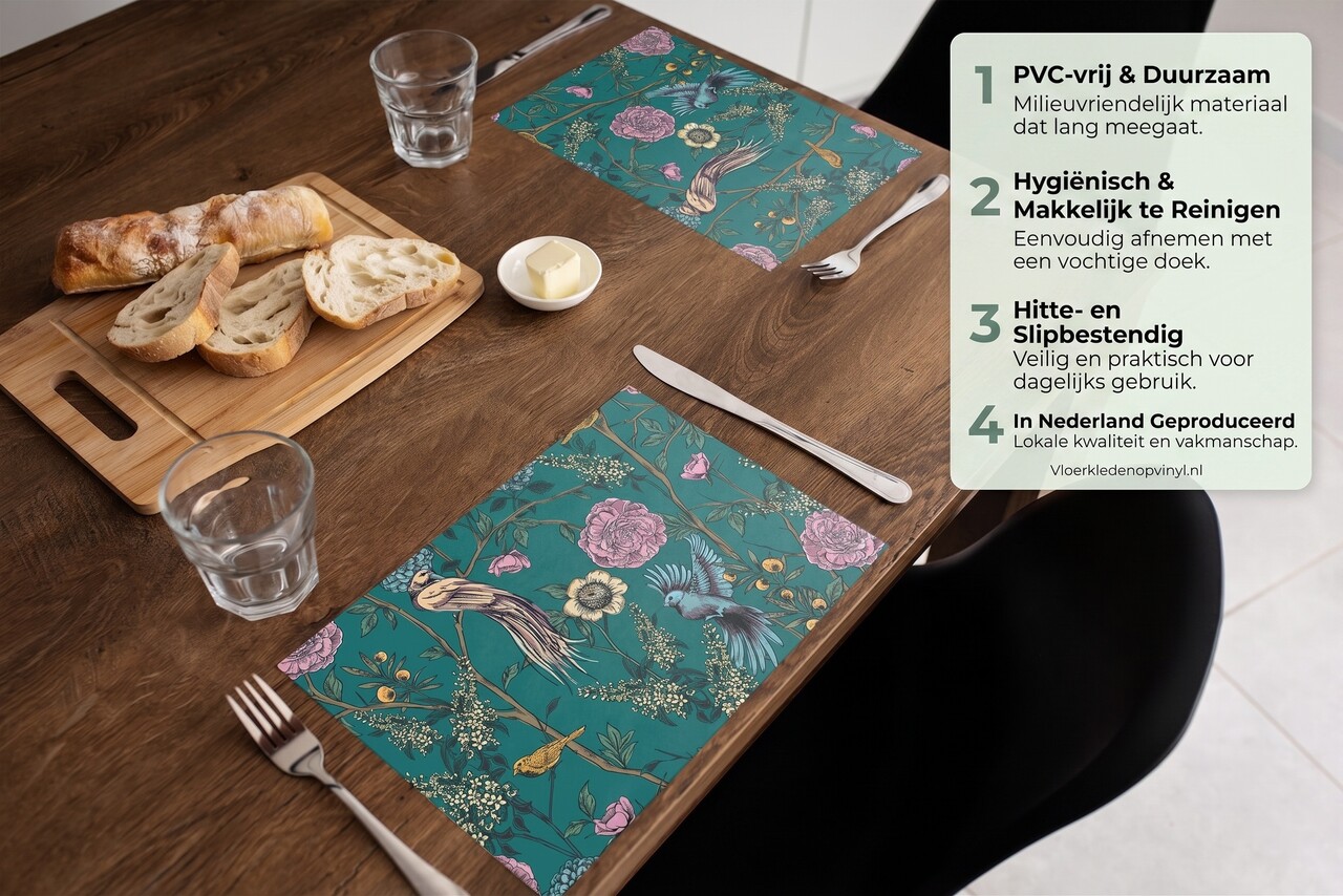 floorevents.com Tischset Vinyl | Tropisches Paradies-Patrouille