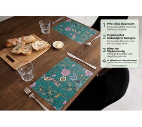 floorevents.com Tischset Vinyl | Tropisches Paradies-Patrouille