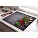 floorevents.com Inductie beschermer - Kruiden - Beton print - Specerijen - Peper - Afdekplaat voor kookplaat - Inductieplaat mat - Beschermingsmat - Beschermplaat - Keuken bescherm decoratie - Afdek kookplaten