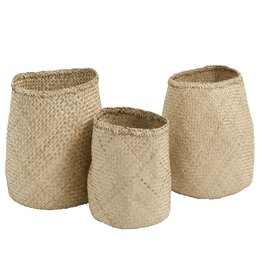 Nordal Nordal - Natural basket, s/3 - Manden, set van 3 stuks - Naturel