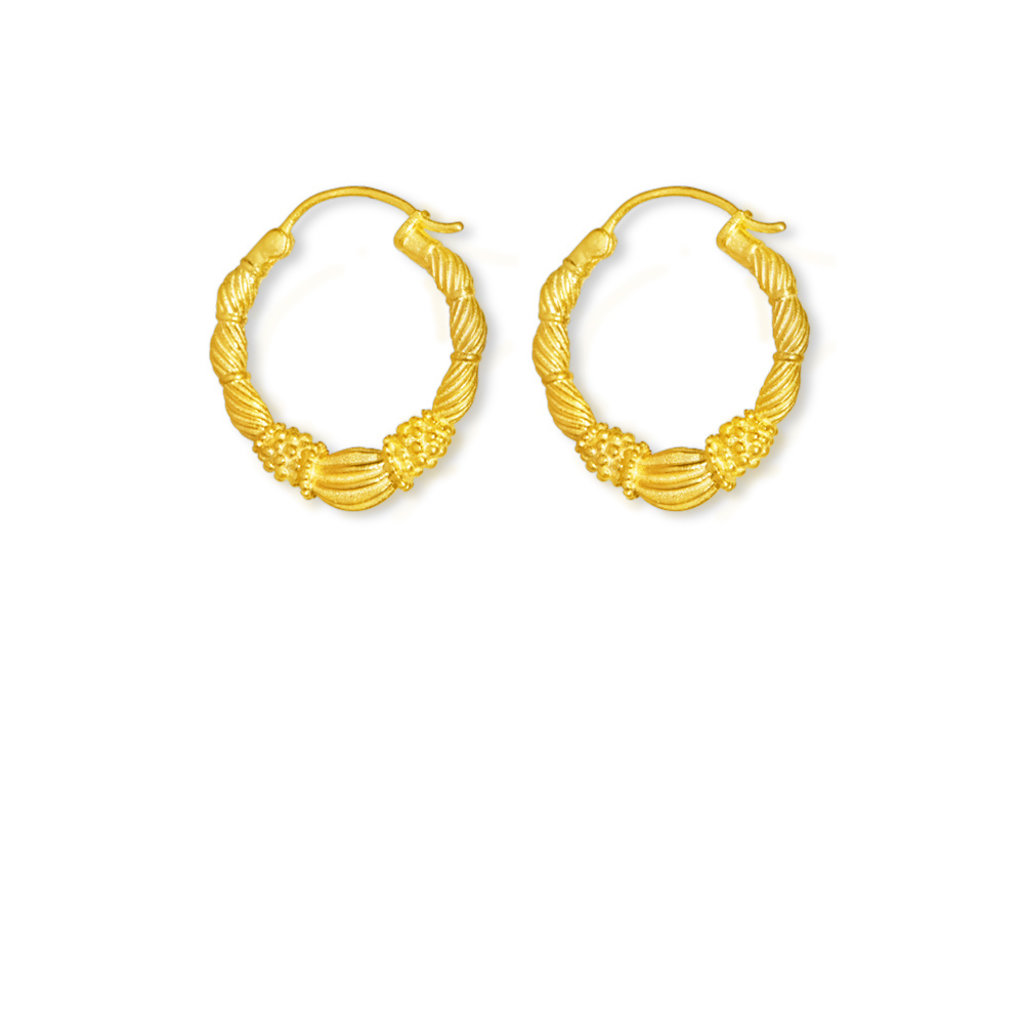 By-Bar pd art hoop earring small oorbel