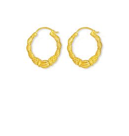 By-Bar pd art hoop earring small oorbel