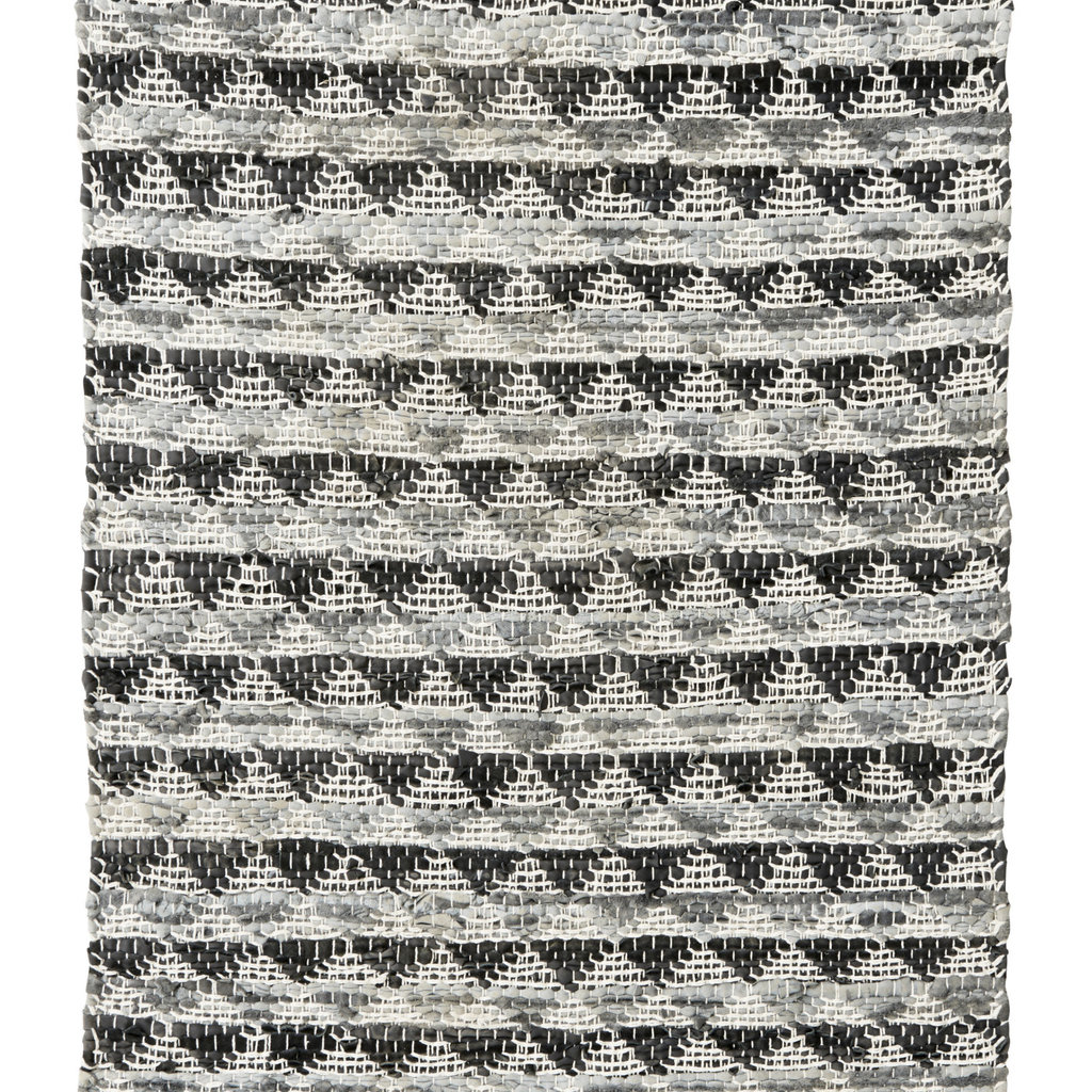 Nordal Vloerkleed Triangle grijs/zwart 150 x 70