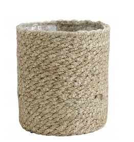 Nordal Jute rope basket with pvc inside, L natur