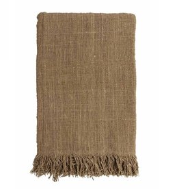 Original Home Original Home - Throw Handwoven - Light Brown plaid