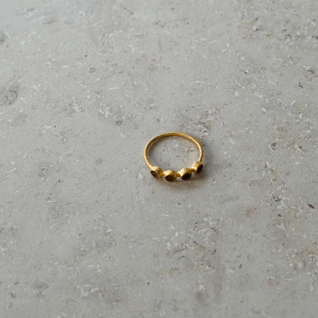 By-Bar multi stone ring