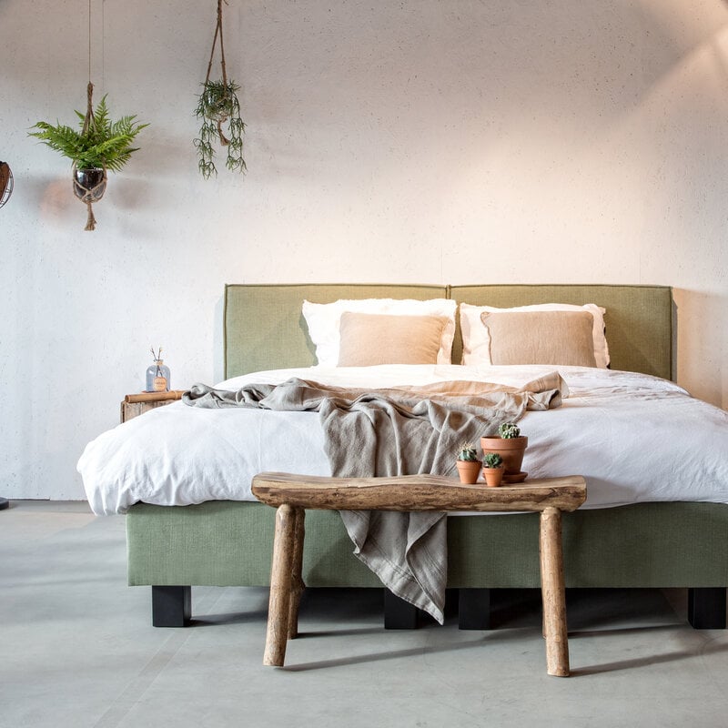 Maurits Boxspring Rough - Green
