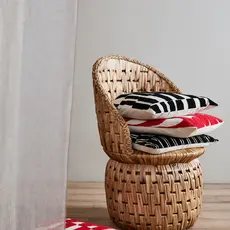 Nordal Sierkussen Coxa ivoor/rood 48 x 48