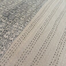 Maurits Plaid Pedda zwart/wit 230 x 260