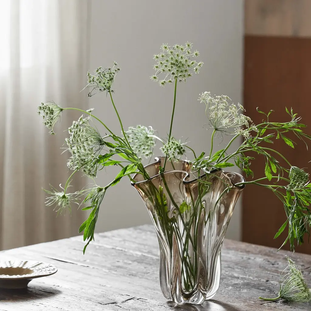 Nordal Komnio vase - light brown