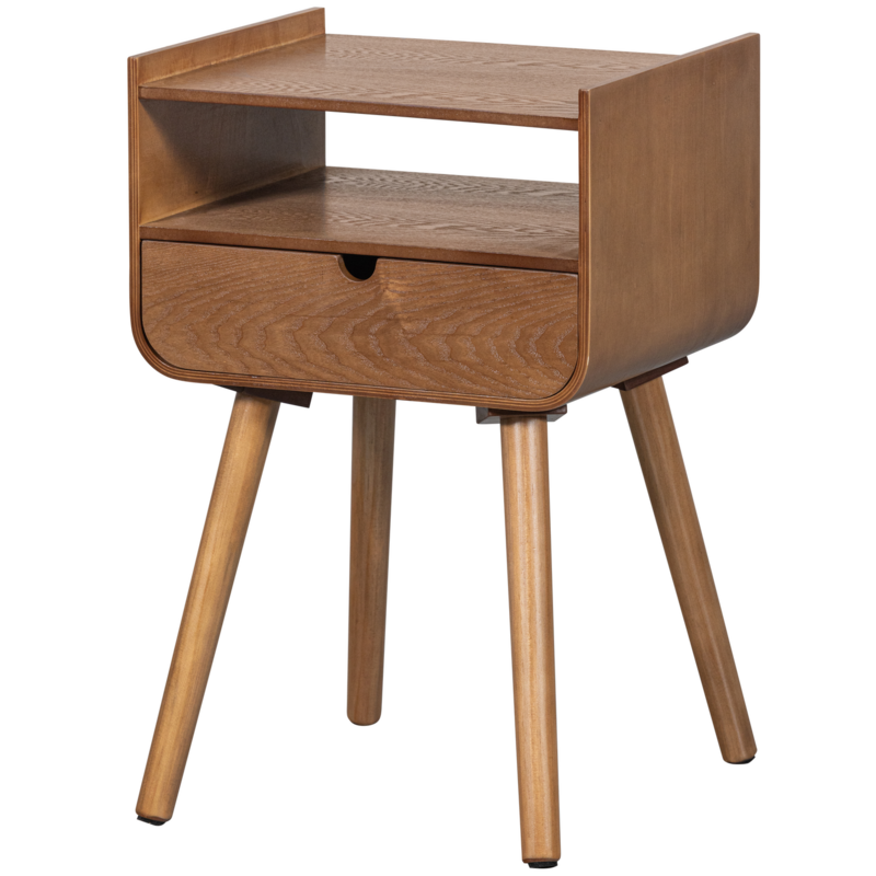 de Eekhoorn Nils nachtkastje/bijzettafel hout naturel FSC