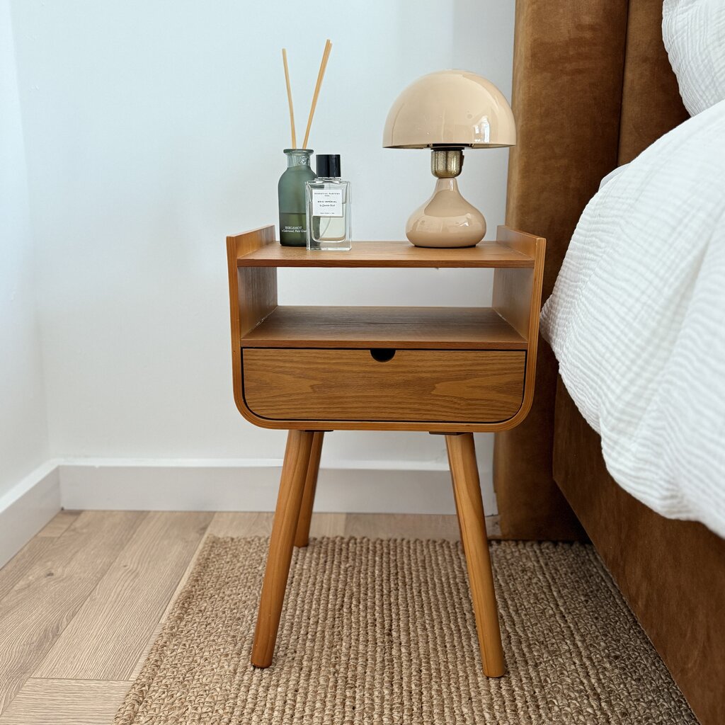 de Eekhoorn Nils nachtkastje/bijzettafel hout naturel FSC