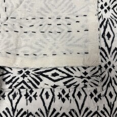 Maurits Plaid Pedda zwart/wit 230 x 260
