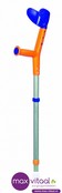 Kinderkruk Tiki kind blauw/oranje p/st Kinderkruk Tiki kind blauw/oranje p/st