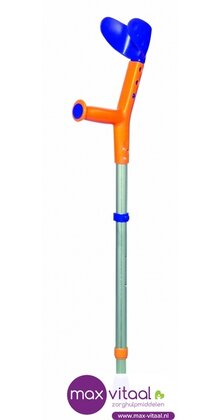 Kinderkruk Tiki kind blauw/oranje p/st