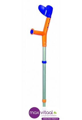 Kinderkruk Tiki kind blauw/oranje p/st