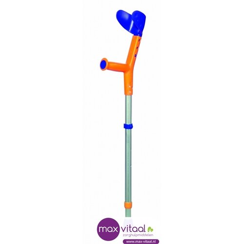 Kinderkruk Tiki kind blauw/oranje p/st