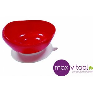 Eetkom hoge rand - rood