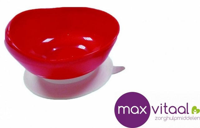 Eetkom hoge rand - rood