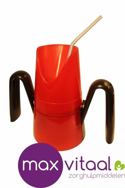 RiJe Cup Drinkbeker met slokregulatie, 2 grote open handgrepen
