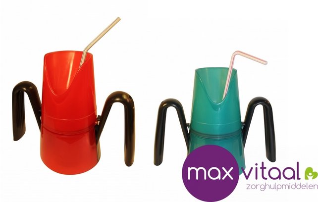 RiJe Cup Drinkbeker met slokregulatie, 2 grote open handgrepen