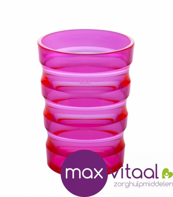 Drinkbeker geribbeld Sure Grip -