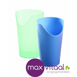 Drinkbeker met neusuitsparing