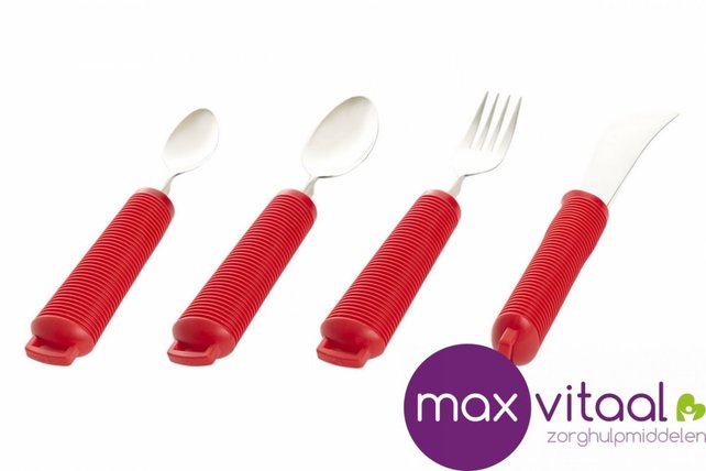 Bestekset 4 stuks rood Bestekset 4 stuks rood