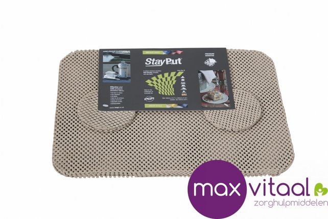 Anti-slip placemat en onderzetter set -