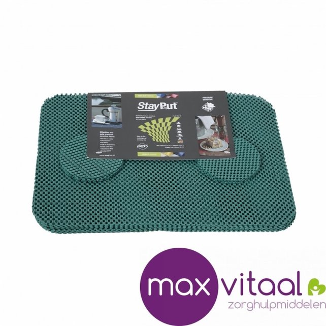 Anti-slip placemat en onderzetter set -