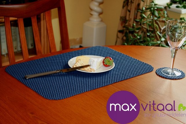 Anti-slip placemat en onderzetter set -