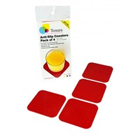 Anti-slip onderzetters 9x9cm (4 stuks)