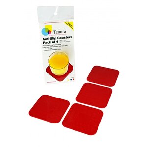 Anti-slip onderzetters 9x9cm (4 stuks)