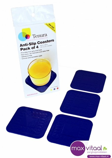 Anti-slip onderzetters 9x9cm (4 stuks) Anti-slip onderzetters 9x9cm (4 stuks)