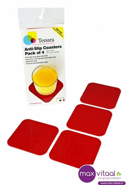 Anti-slip onderzetters 9x9cm (4 stuks) Anti-slip onderzetters 9x9cm (4 stuks)